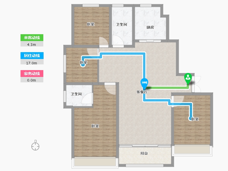 山东省-菏泽市-新洲欧洲城-147.00-户型库-动静线