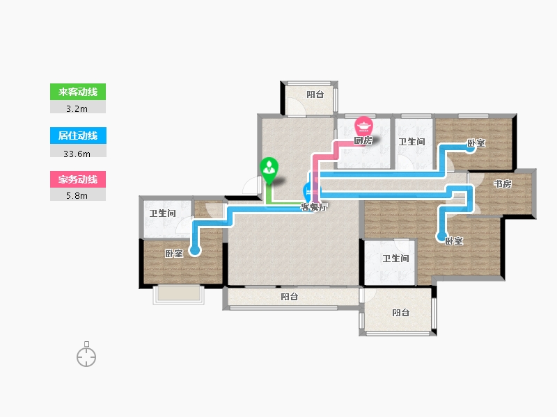 河南省-郑州市-亚星上湖嘉园-159.23-户型库-动静线