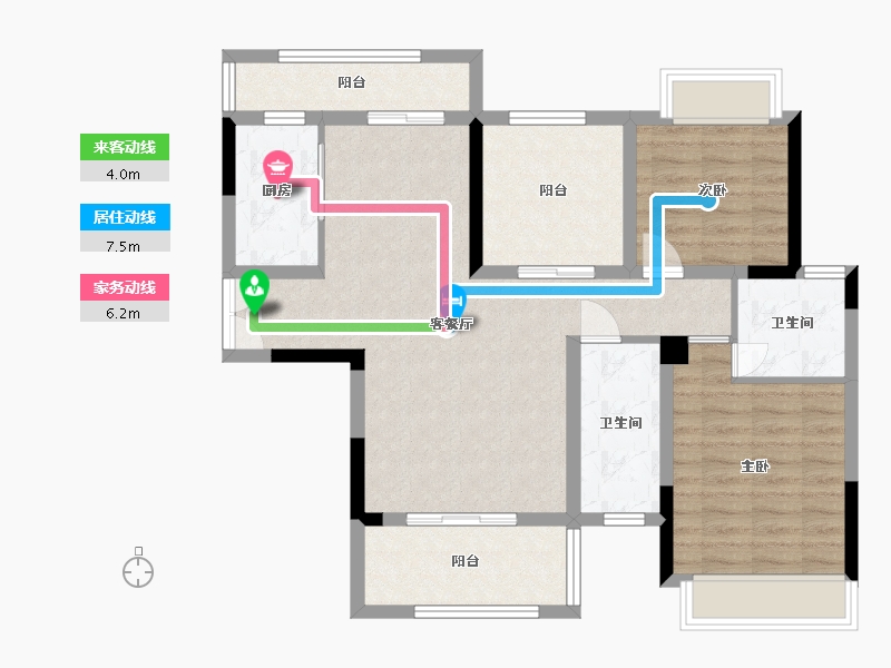 江西省-宜春市-创维·城市之光-89.05-户型库-动静线