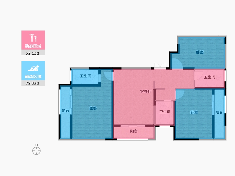 山东省-枣庄市-熙城名郡-118.54-户型库-动静分区