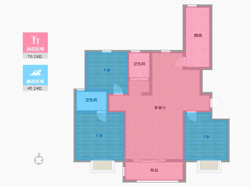 山东省-日照市-上和·海悦府-102.67-户型库-动静分区