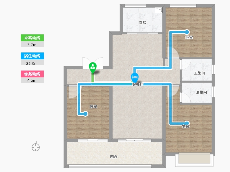 河南省-洛阳市-湖滨美院-106.25-户型库-动静线