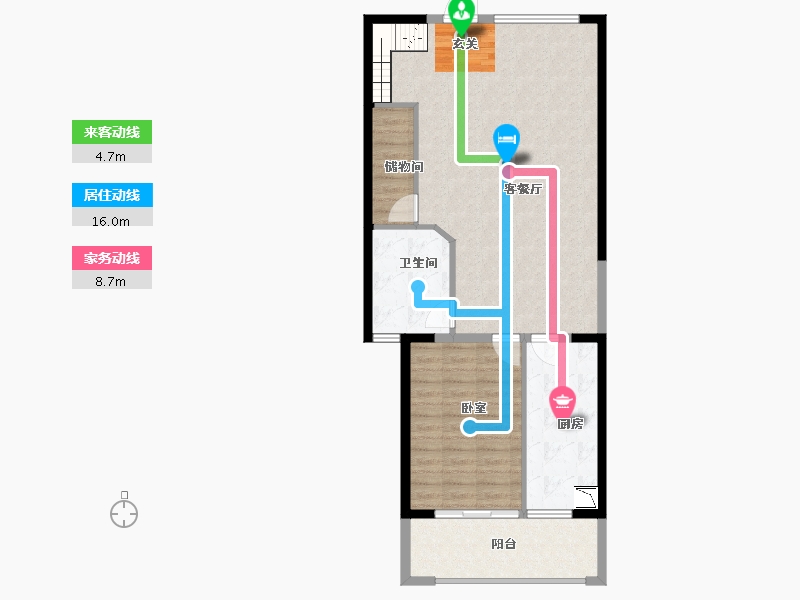 福建省-漳州市-新城悦港名都-90.82-户型库-动静线