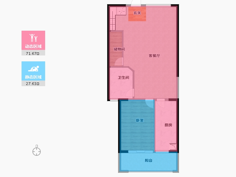 福建省-漳州市-新城悦港名都-90.82-户型库-动静分区