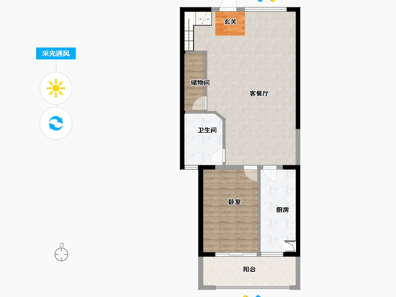 福建省-漳州市-新城悦港名都-90.82-户型库-采光通风