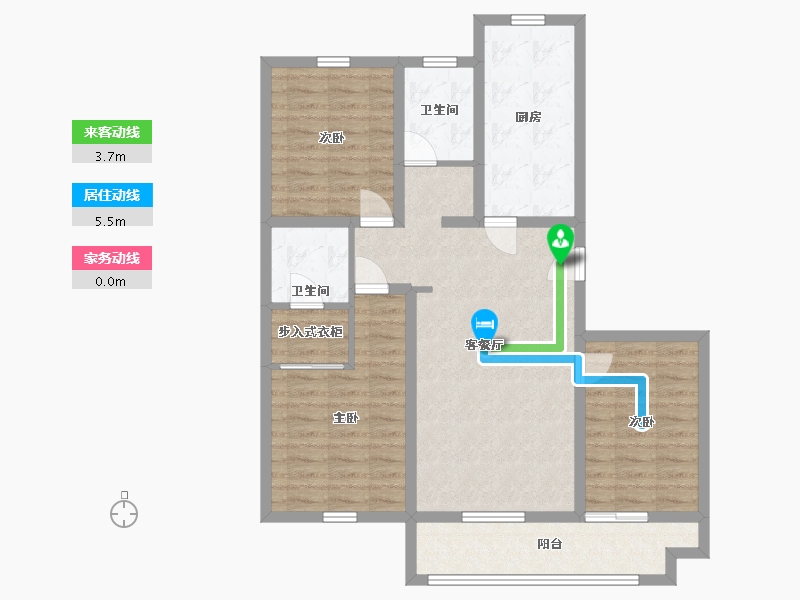 山东省-日照市-教授花园IV期碧山临海-93.41-户型库-动静线