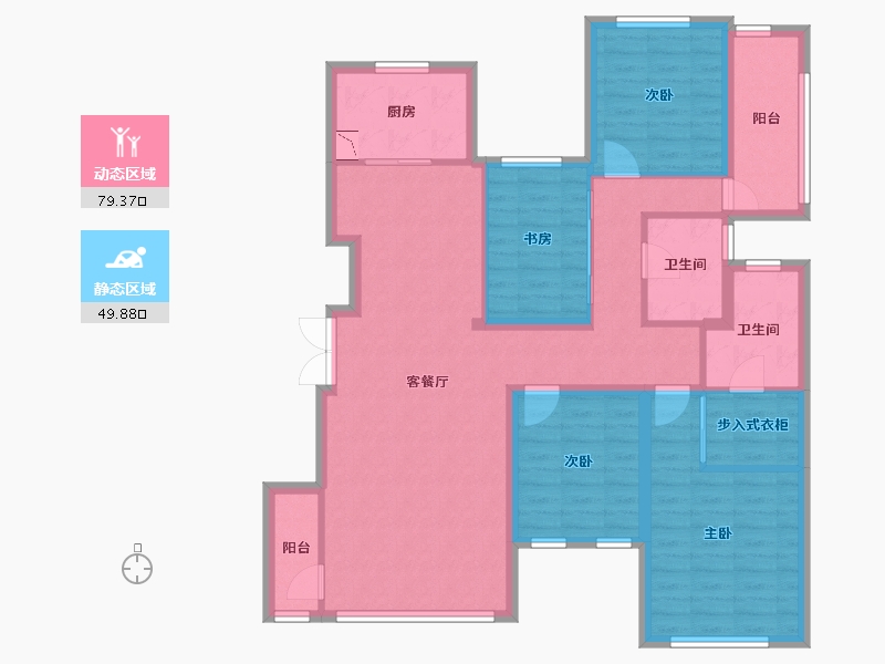 山东省-济南市-诺德名城-115.32-户型库-动静分区