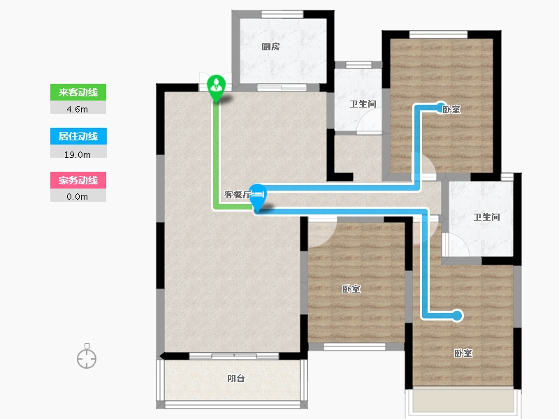 河南省-焦作市-金山东方花园-109.71-户型库-动静线