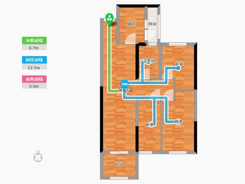 河南省-郑州市-郑州恒大林溪郡-81.55-户型库-动静线