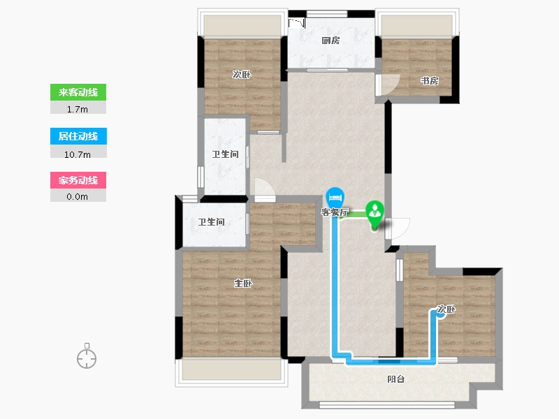 江西省-宜春市-翼天·大观天地-100.80-户型库-动静线