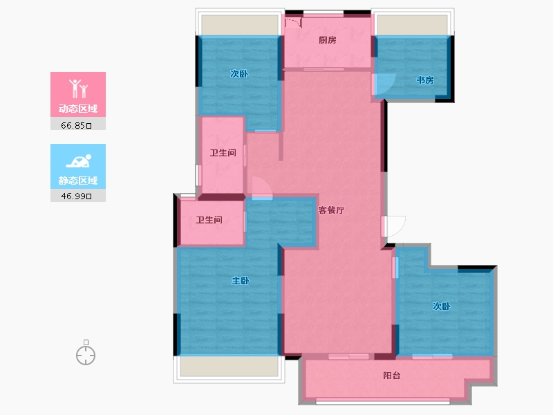 江西省-宜春市-翼天·大观天地-100.80-户型库-动静分区