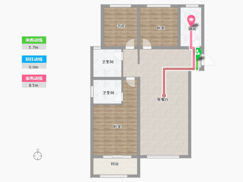 山东省-菏泽市-单县茂昌广场-100.00-户型库-动静线