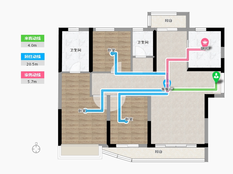 河南省-郑州市-星联·岚溪府-97.72-户型库-动静线