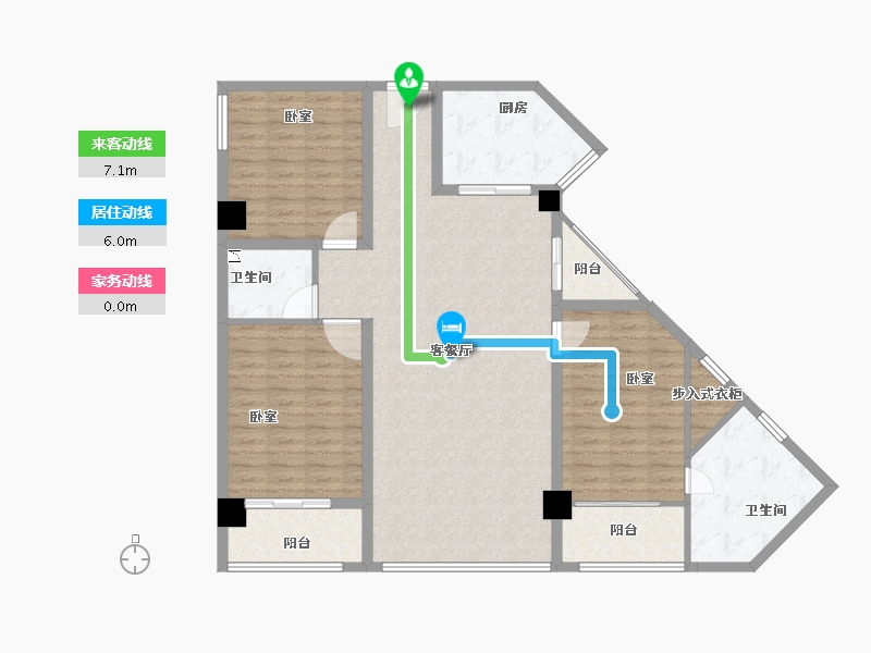 福建省-漳州市-宏都·尚城-124.00-户型库-动静线