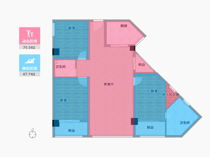 福建省-漳州市-宏都·尚城-124.00-户型库-动静分区