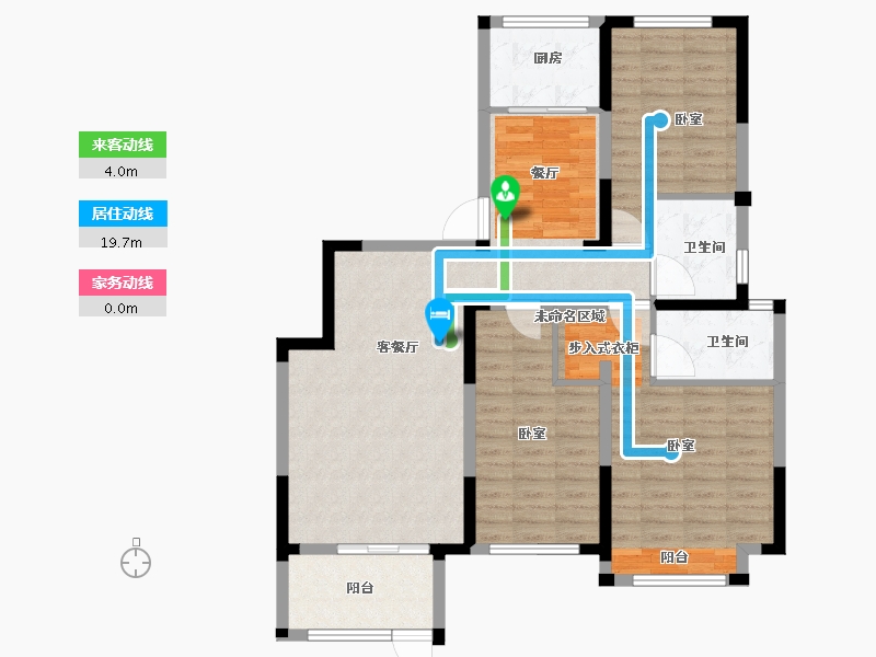 河南省-郑州市-正商林溪铭筑-100.50-户型库-动静线