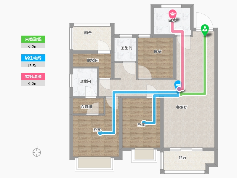 安徽省-合肥市-都荟上城-96.00-户型库-动静线