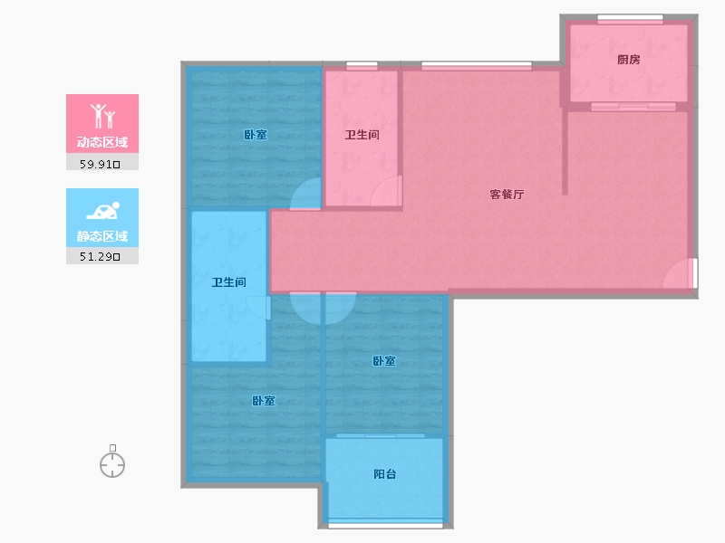 河南省-焦作市-万隆清水湾-101.83-户型库-动静分区