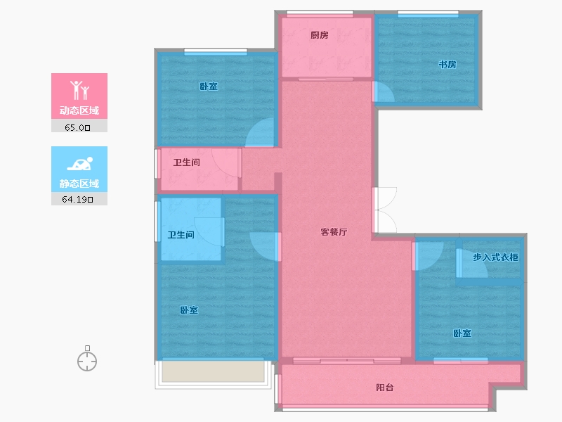 河南省-开封市-兰大豪庭-116.13-户型库-动静分区