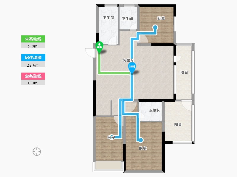 河南省-郑州市-亚星上湖嘉园-119.73-户型库-动静线