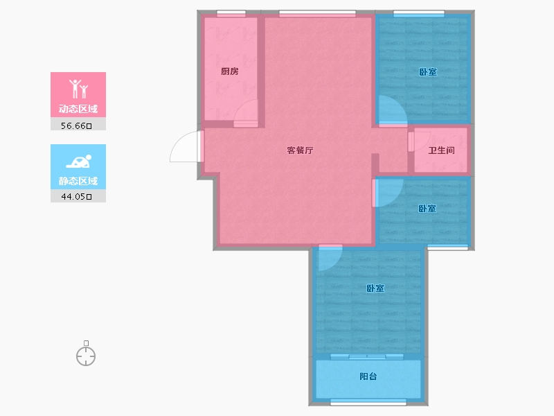 山东省-菏泽市-单县茂昌广场-90.31-户型库-动静分区