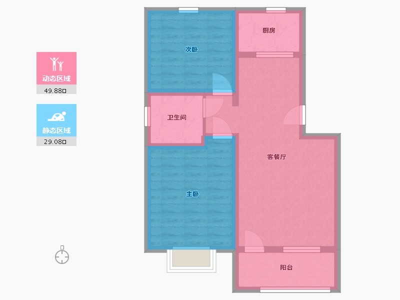 山东省-青岛市-伟信青岛小镇-70.00-户型库-动静分区