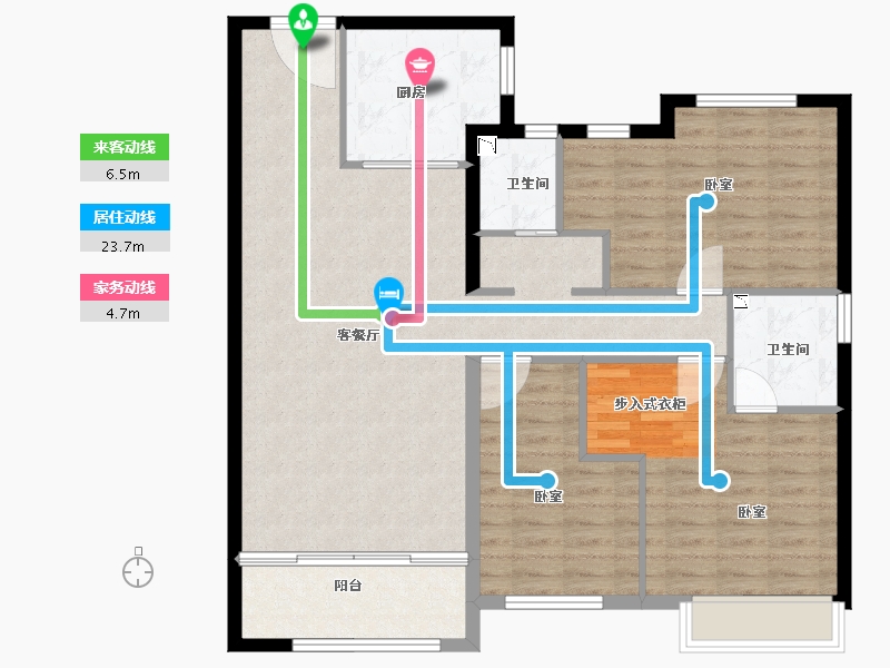 河南省-安阳市-嘉洲花悦-110.00-户型库-动静线