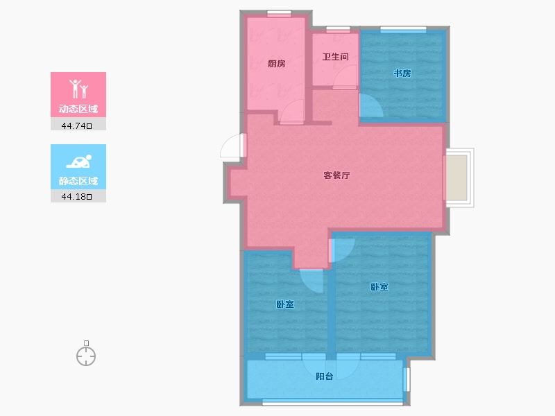 山东省-青岛市-青铁畅意城-79.00-户型库-动静分区