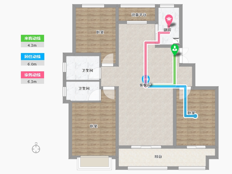 河南省-安阳市-中圣龙栖湾-108.00-户型库-动静线