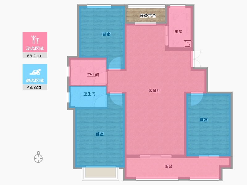 河南省-安阳市-中圣龙栖湾-108.00-户型库-动静分区