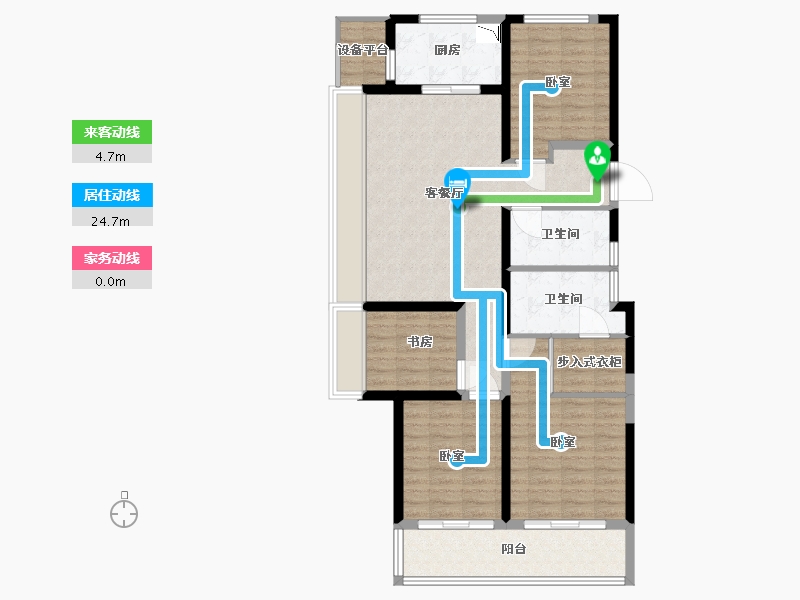 浙江省-舟山市-融创金成芸麓大观-104.00-户型库-动静线