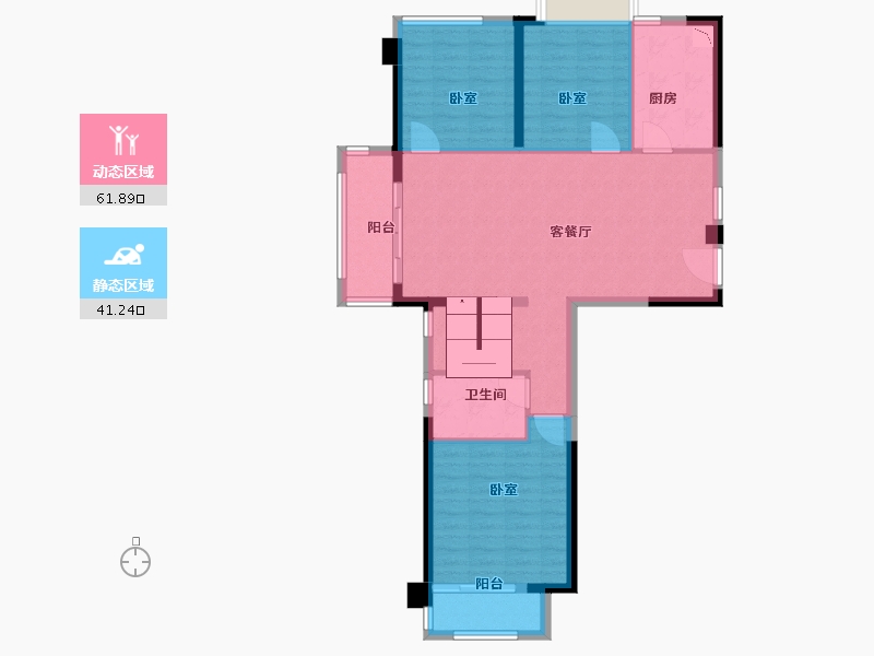 福建省-漳州市-融信壹号府-93.00-户型库-动静分区