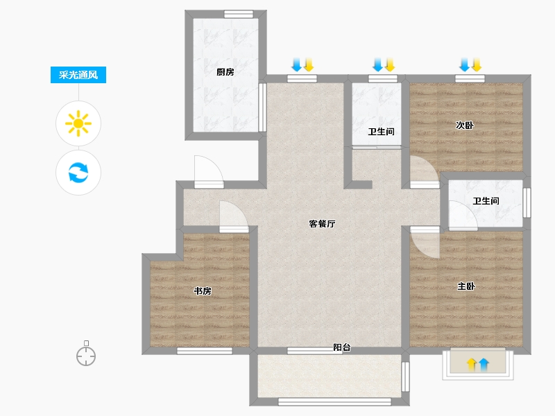 山东省-日照市-上和·海悦府-101.01-户型库-采光通风