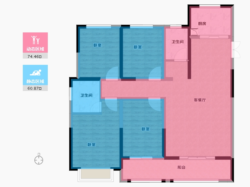 河南省-安阳市-中圣龙栖湾-121.00-户型库-动静分区