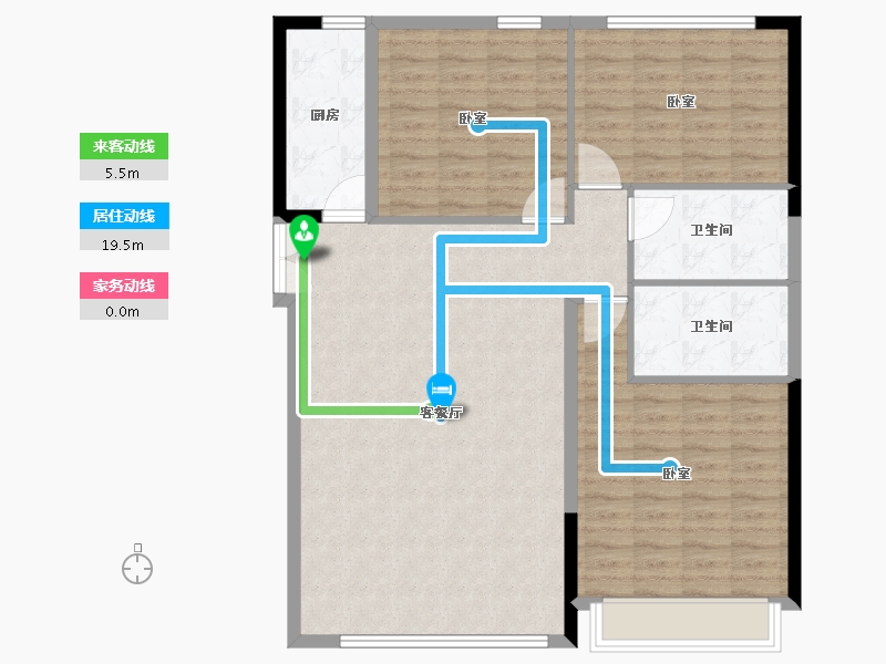 山东省-青岛市-中视水郡兰庭-108.00-户型库-动静线