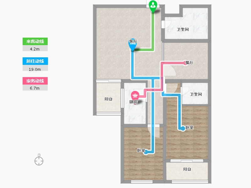 山东省-菏泽市-名仕豪庭天玺台-89.10-户型库-动静线