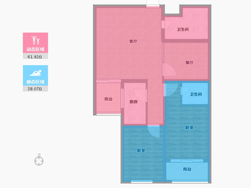 山东省-菏泽市-名仕豪庭天玺台-89.10-户型库-动静分区