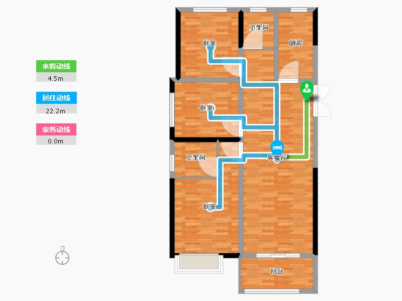 河南省-郑州市-豫发白鹭源春晓-95.32-户型库-动静线