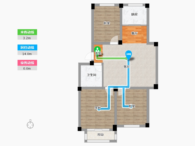 山东省-威海市-裕荣华府-78.47-户型库-动静线