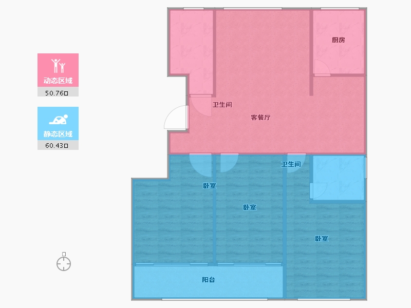 山东省-聊城市-民生幸福里-105.01-户型库-动静分区