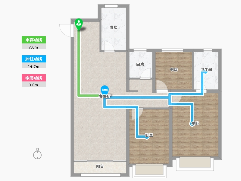 山东省-枣庄市-山能德圣风华里-102.00-户型库-动静线