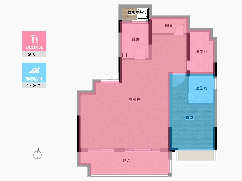 安徽省-合肥市-文一锦门云栖新语-75.87-户型库-动静分区