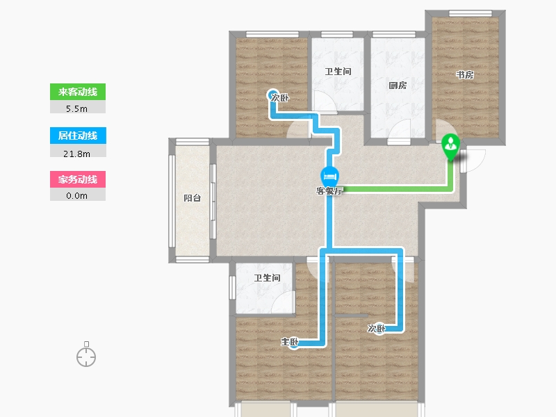 山东省-威海市-盛世公园壹号-114.00-户型库-动静线