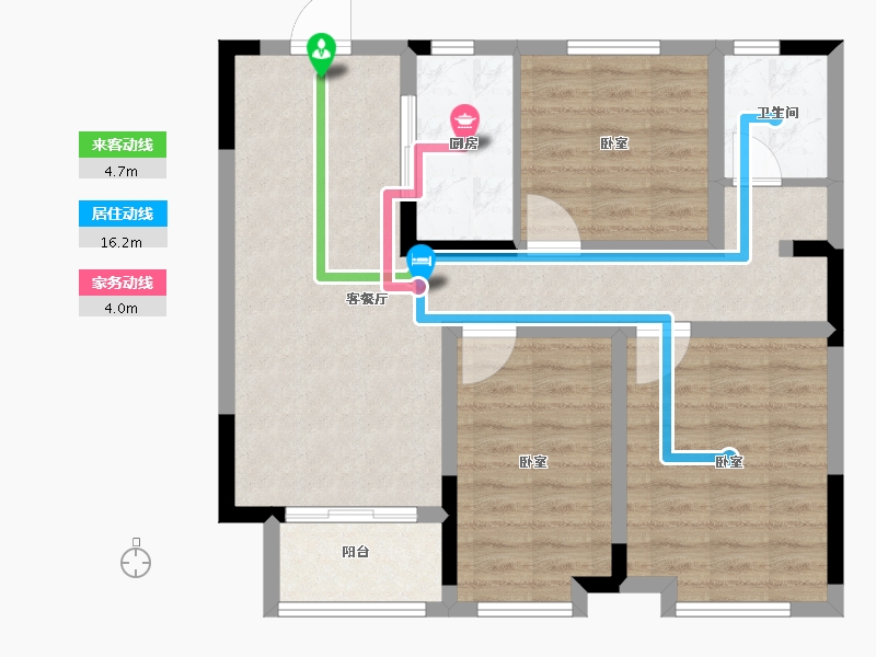 山东省-枣庄市-山能德圣·巨山花园-78.23-户型库-动静线