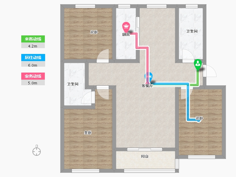 山东省-济南市-鑫隆颐景城-107.00-户型库-动静线