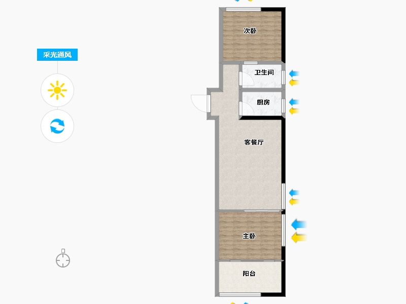 山东省-济南市-齐鲁百老汇-81.01-户型库-采光通风