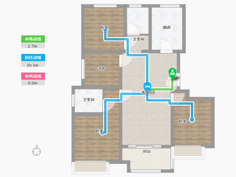 山东省-聊城市-星光·璟园-96.00-户型库-动静线