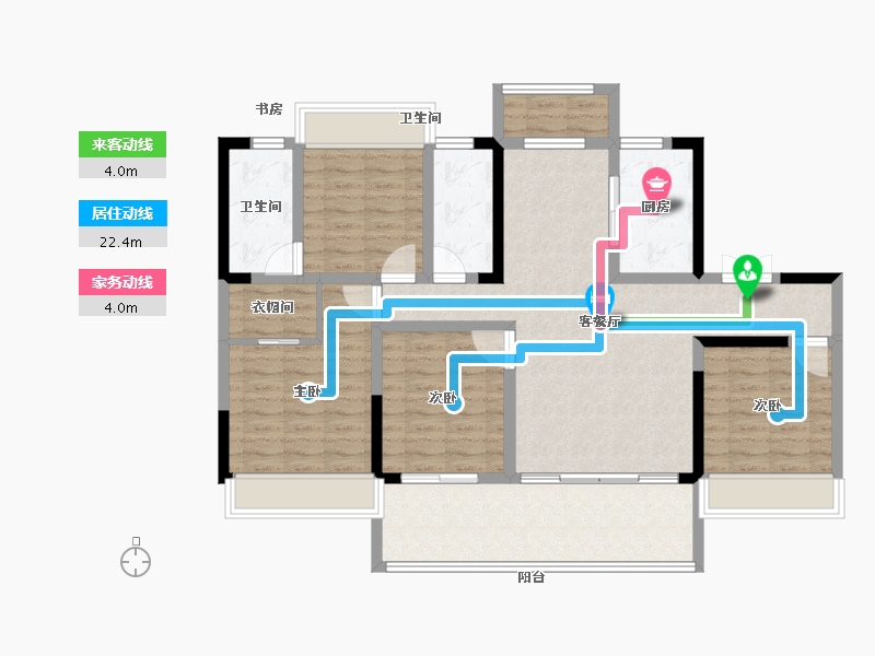 安徽省-宣城市-石榴·玉兰湾-112.00-户型库-动静线