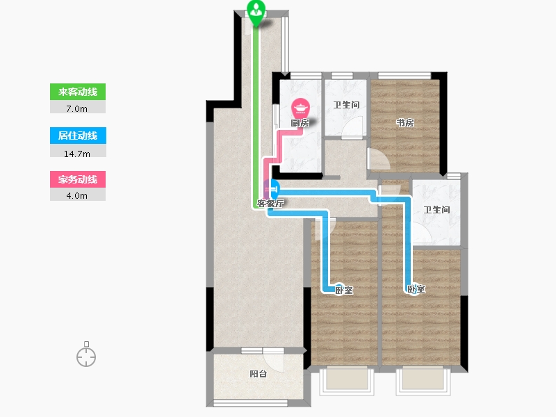 山东省-青岛市-金科恒联集美常青-92.00-户型库-动静线