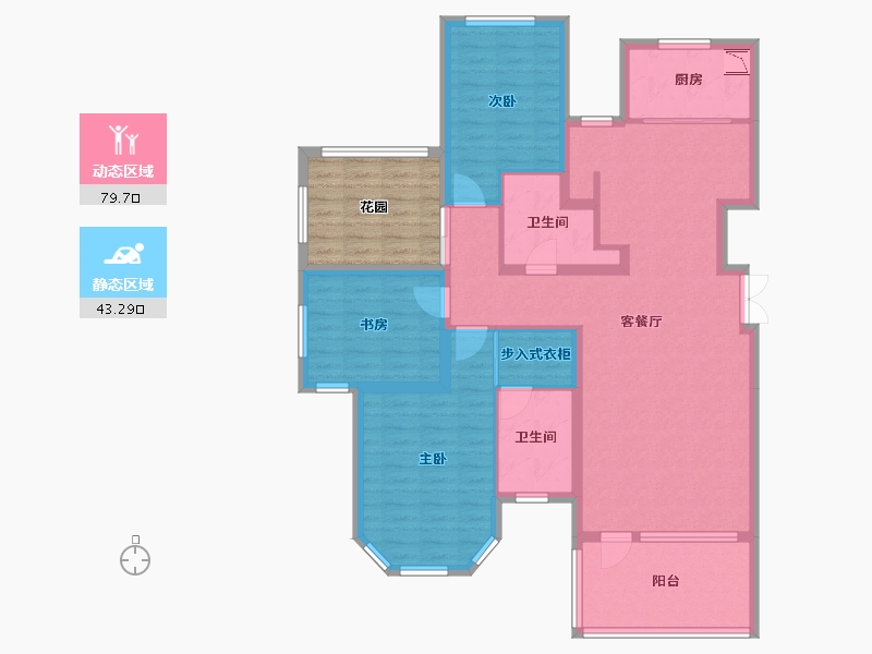 山东省-济南市-诺德名城-119.15-户型库-动静分区